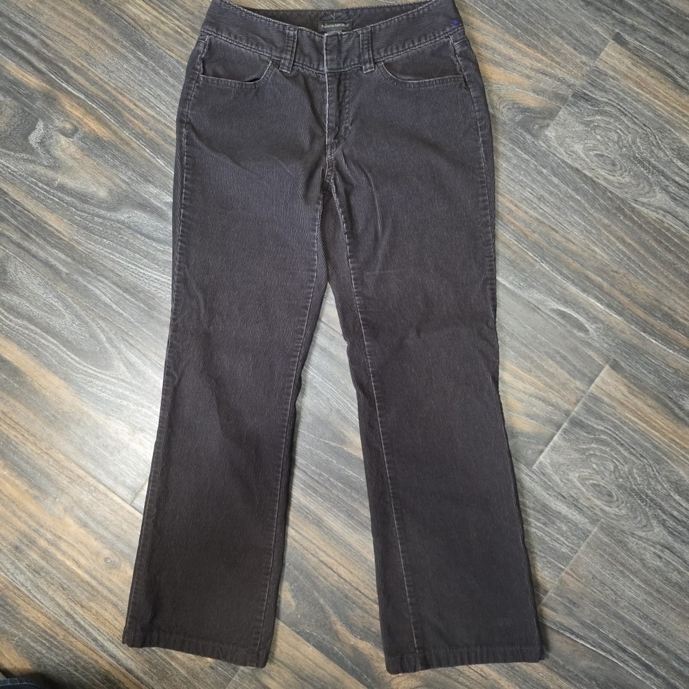 Banana Republic Womens Brown Corduroy Pants Size 6‎ Flare Leg 100% Cotton Rise